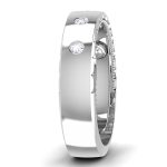 0.15 ct Natural Diamond Engagement Wedding Anniversary Band 14k White Gold - Image 4