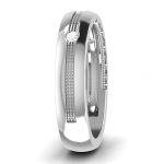 0.10 ct Natural Diamond Engagement Wedding Anniversary Band 14k White Gold - Image 4