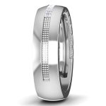 0.13 ct Natural Diamond Engagement Wedding Anniversary Band 14k White Gold - Image 4