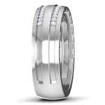 0.22 ct Natural Diamond Engagement Wedding Anniversary Band 14k White Gold - Image 4