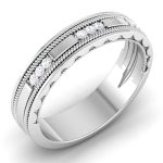 0.22 ct Natural Diamond Engagement Wedding Anniversary Band 14k White Gold