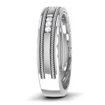 0.22 ct Natural Diamond Engagement Wedding Anniversary Band 14k White Gold - Image 4