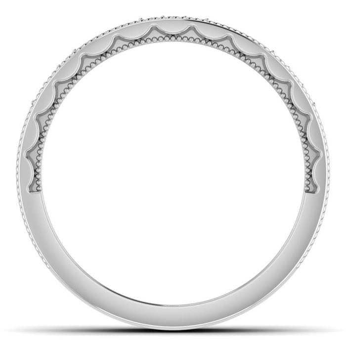 0.22 ct Natural Diamond Engagement Wedding Anniversary Band 14k White Gold - Image 5