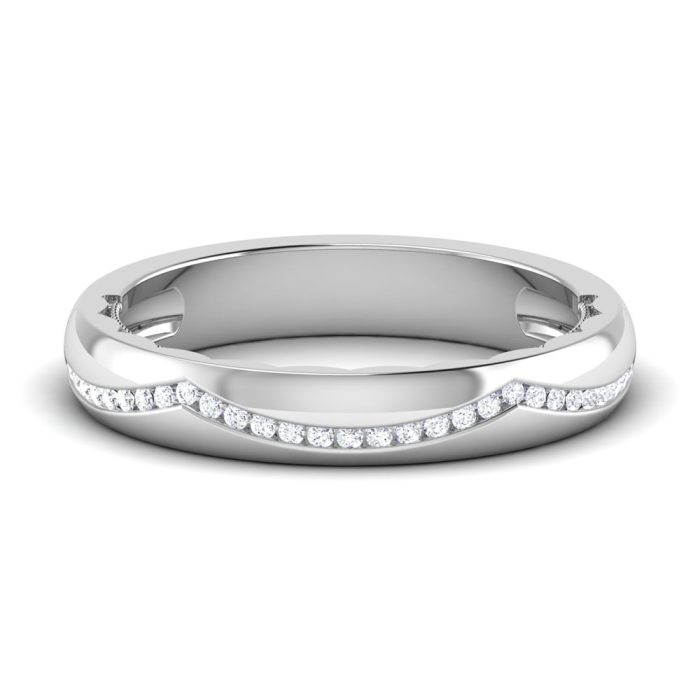 0.15 ct Natural Diamond Engagement Wedding Anniversary Band 14k White Gold - Image 2
