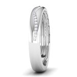 0.15 ct Natural Diamond Engagement Wedding Anniversary Band 14k White Gold - Image 4