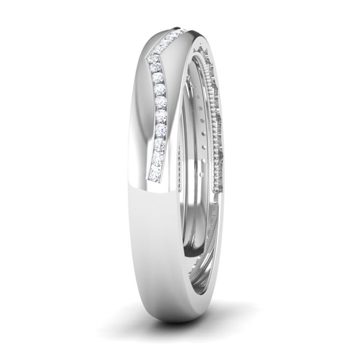 0.15 ct Natural Diamond Engagement Wedding Anniversary Band 14k White Gold - Image 4