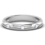 0.10 ct Natural Diamond Engagement Wedding Anniversary Band 14k White Gold - Image 2