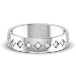 0.11 ct Natural Diamond Engagement Wedding Anniversary Band 14k White Gold - Image 2
