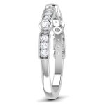 0.20 ct Natural Diamond Engagement Wedding Anniversary Band 14k White Gold - Image 4