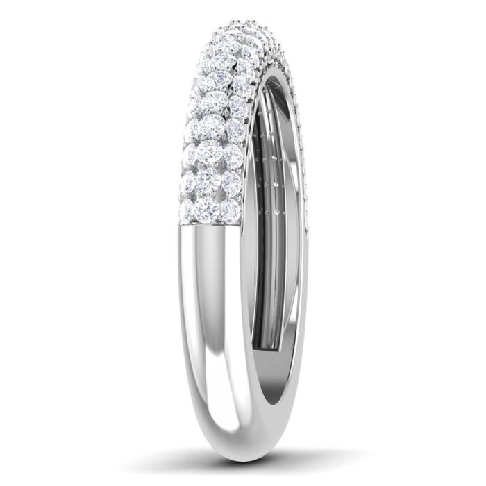 0.20 ct Natural Diamond Engagement Wedding Anniversary Band 14k White Gold - Image 4