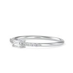 0.10 ct Natural Diamond Engagement Wedding Anniversary Band 14k White Gold - Image 4