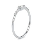0.10 ct Natural Diamond Engagement Wedding Anniversary Band 14k White Gold - Image 2