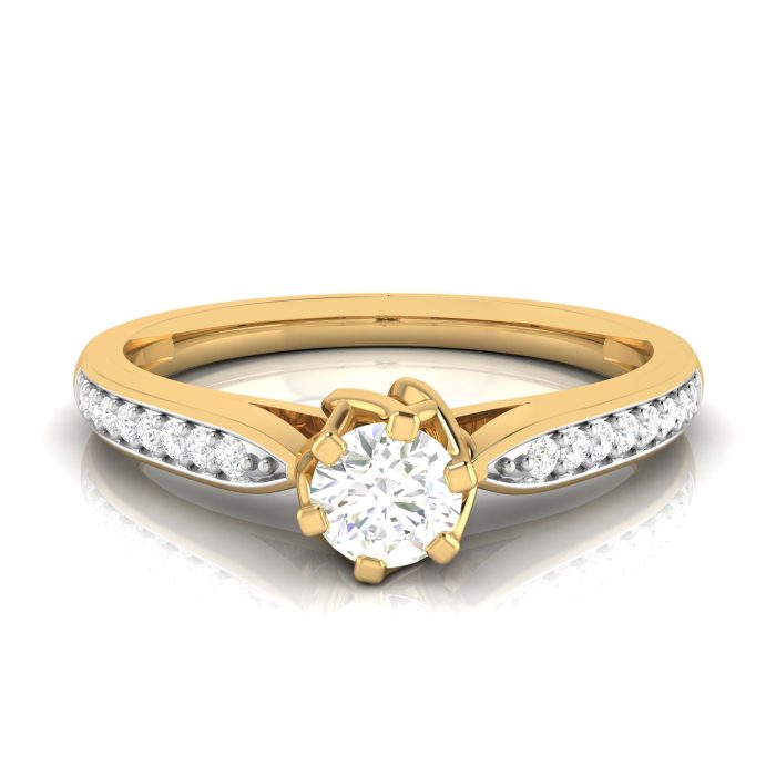 14k Gold 0.16 Ct Natural Diamond Rings Engagement Wedding Anniversary Rings - Image 6