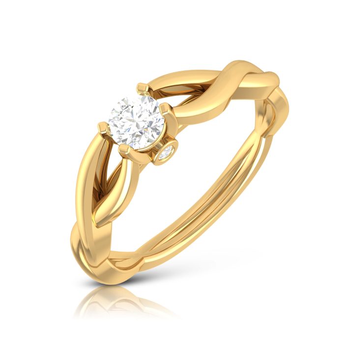 14k Gold 0.21ct Natural Diamond Solitaire Engagement Wedding Anniversary Rings - Image 8