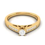 14k Gold 0.18 ct Natural Diamond Rings Engagement Wedding Anniversary Rings - Image 7