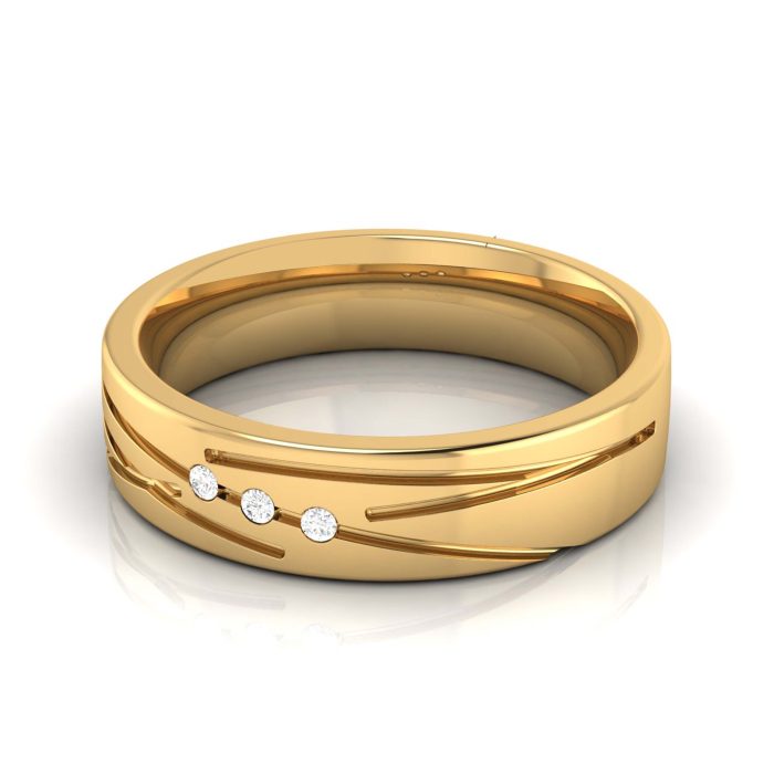 14k Gold 0.03 ct Natural Diamond Engagement Wedding Bands - Image 9