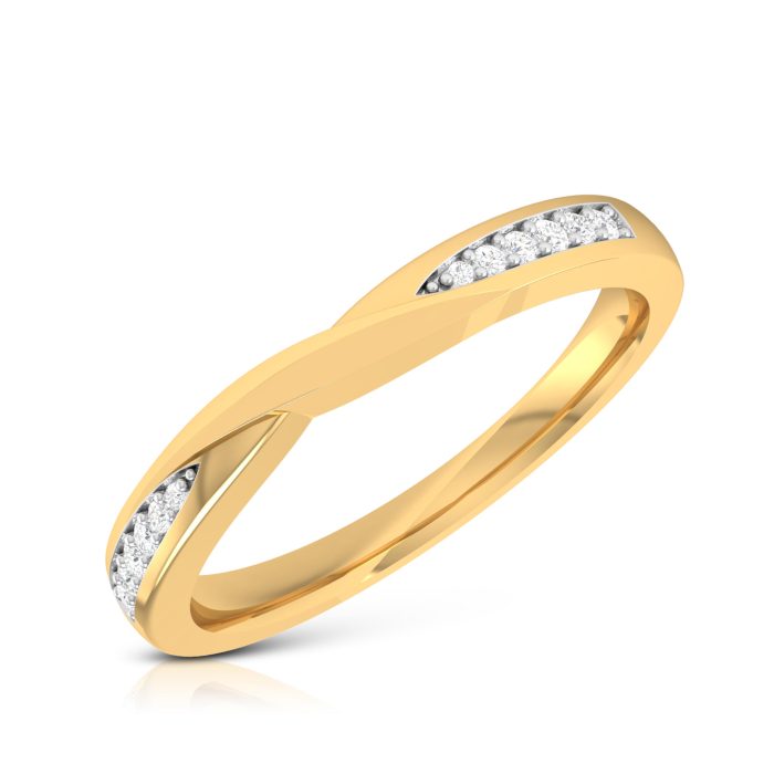 14k Gold 0.07 ct Natural Diamond Engagement Wedding Anniversary Bands - Image 2