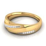 14k Gold 0.08 ct Natural Diamond Engagement Wedding Bands - Image 9