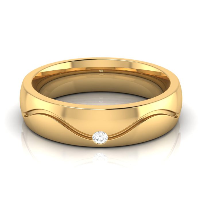 14k Gold 0.03 ct Natural Diamond Engagement Wedding Bands - Image 7