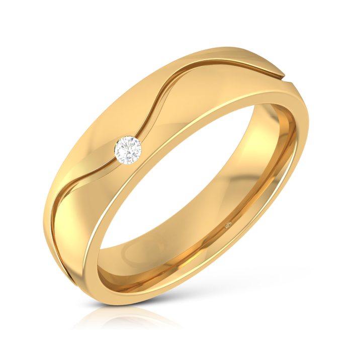 14k Gold 0.03 ct Natural Diamond Engagement Wedding Bands - Image 8