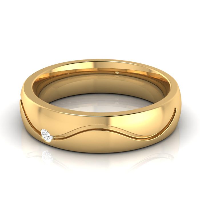 14k Gold 0.03 ct Natural Diamond Engagement Wedding Bands - Image 9
