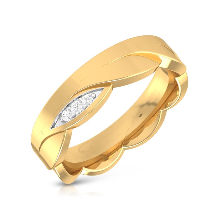14k Gold 0.18 ct Natural Diamond Engagement Wedding Bands - Image 8