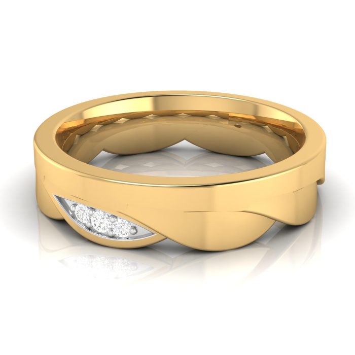 14k Gold 0.18 ct Natural Diamond Engagement Wedding Bands - Image 9