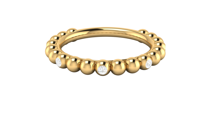 14k Gold 0.09 ct Natural Diamond Engagement Wedding Bands For Daily Wear - Image 9