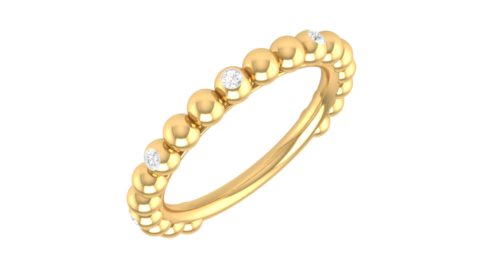 14k Gold 0.09 ct Natural Diamond Engagement Wedding Bands For Daily Wear - Image 11