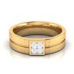 14k Gold 0.10 ct Natural Diamond Engagement Wedding Bands - Image 7