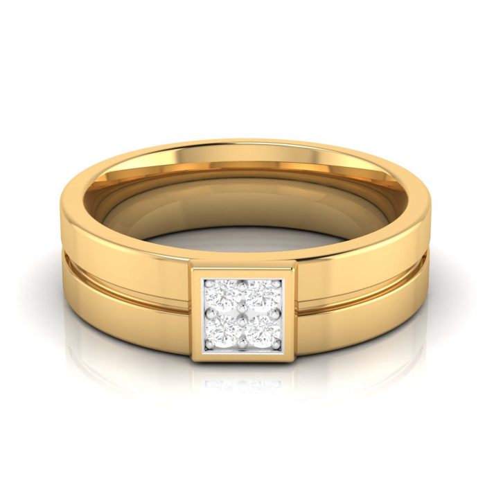 14k Gold 0.10 ct Natural Diamond Engagement Wedding Bands - Image 7