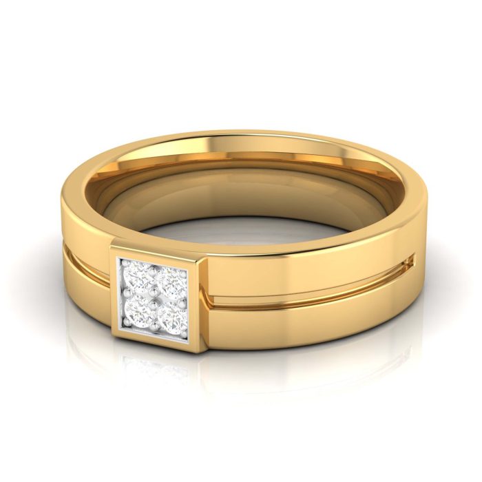 14k Gold 0.10 ct Natural Diamond Engagement Wedding Bands - Image 9