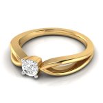 14k Gold 0.24 ct Natural Diamond Solitaire Engagement Wedding Anniversary Rings - Image 9