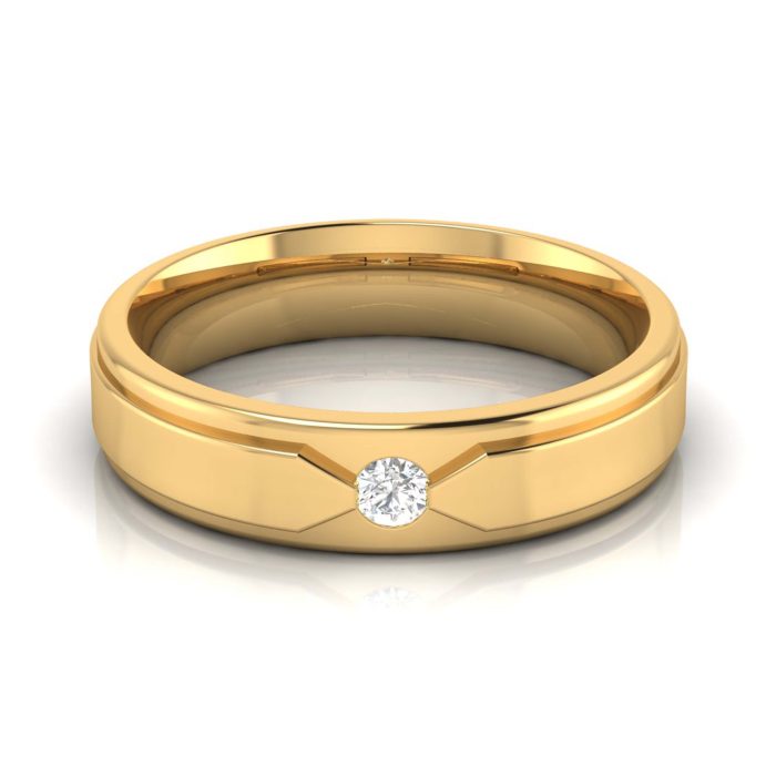 14k Gold 0.03 ct Natural Diamond Engagement Wedding Bands - Image 8