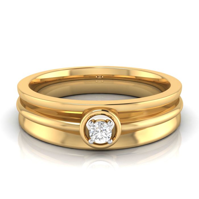 14k Gold 0.07 Ct Natural Diamond Engagement Wedding Bands - Image 7