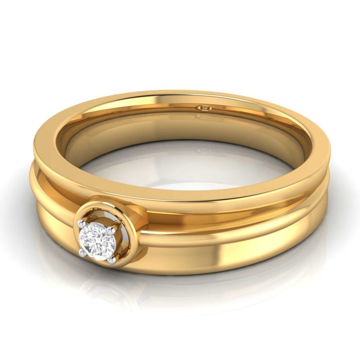 14k Gold 0.07 Ct Natural Diamond Engagement Wedding Bands - Image 9
