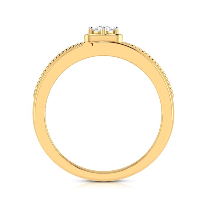 14k Gold 0.15 Ct Natural Diamond Engagement Wedding Bands - Image 11