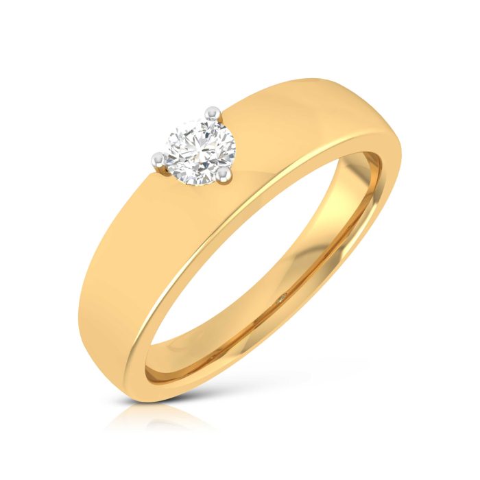 14k Gold 0.17 ct Natural Diamond Engagement Wedding Bands - Image 2
