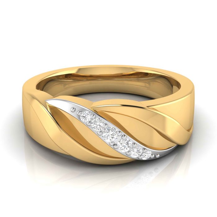 14k Gold 0.10 ct Natural Diamond Engagement Wedding Bands - Image 7