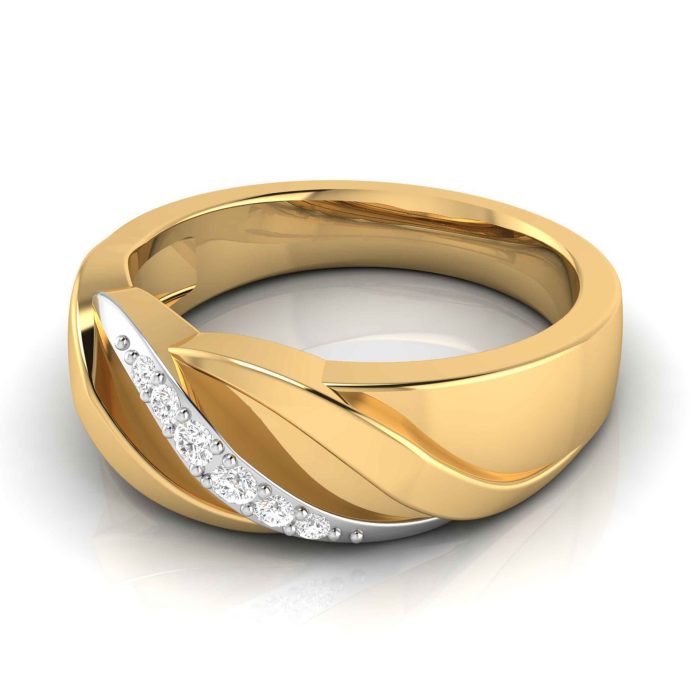 14k Gold 0.10 ct Natural Diamond Engagement Wedding Bands - Image 9