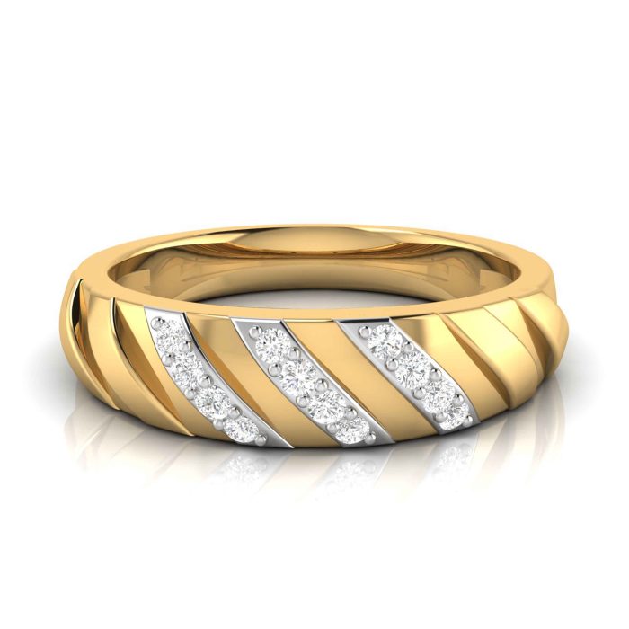 14k Gold 0.11ct Natural Diamond Engagement Wedding Bands - Image 7