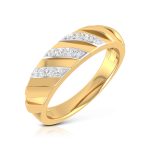 14k Gold 0.11ct Natural Diamond Engagement Wedding Bands - Image 8