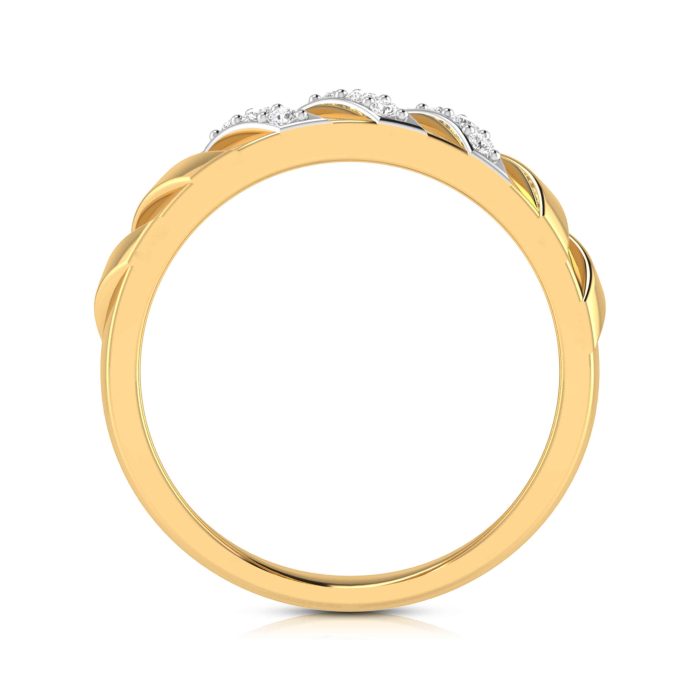 14k Gold 0.11ct Natural Diamond Engagement Wedding Bands - Image 11