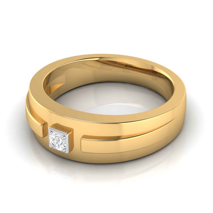 14k Gold 0.07 ct Natural Diamond Engagement Wedding Bands - Image 9