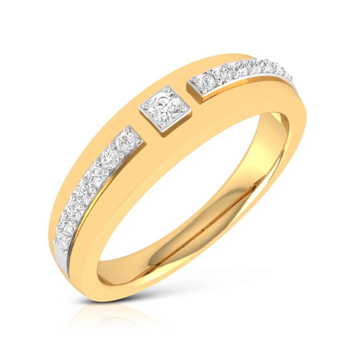 14k Gold 0.16 ct Natural Diamond Engagement Wedding Bands - Image 8