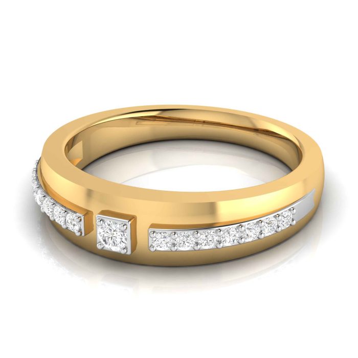 14k Gold 0.16 ct Natural Diamond Engagement Wedding Bands - Image 9