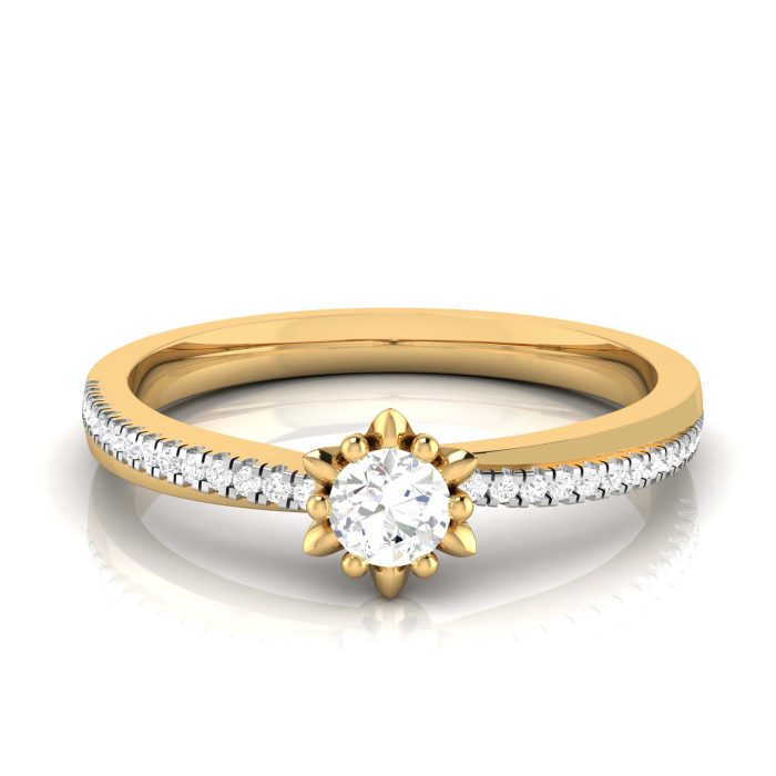 14k Gold 0.21 ct Natural Diamond Engagement Wedding Anniversary Rings - Image 6