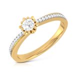 14k Gold 0.21 ct Natural Diamond Engagement Wedding Anniversary Rings - Image 7