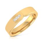 14k Gold 0.05 ct Natural Diamond Engagement Wedding Bands - Image 2