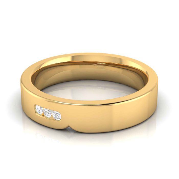 14k Gold 0.05 ct Natural Diamond Engagement Wedding Bands - Image 9